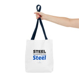 "Steel Sharpens Steel" Reusable Shopping Tote Bag