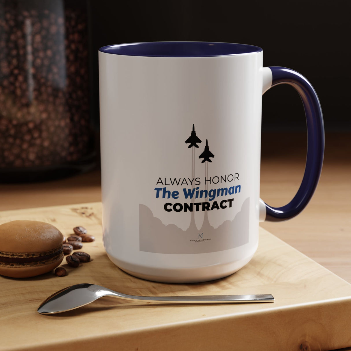 "Always Honor The Wingman Contract" 15oz Accent Coffee Mug