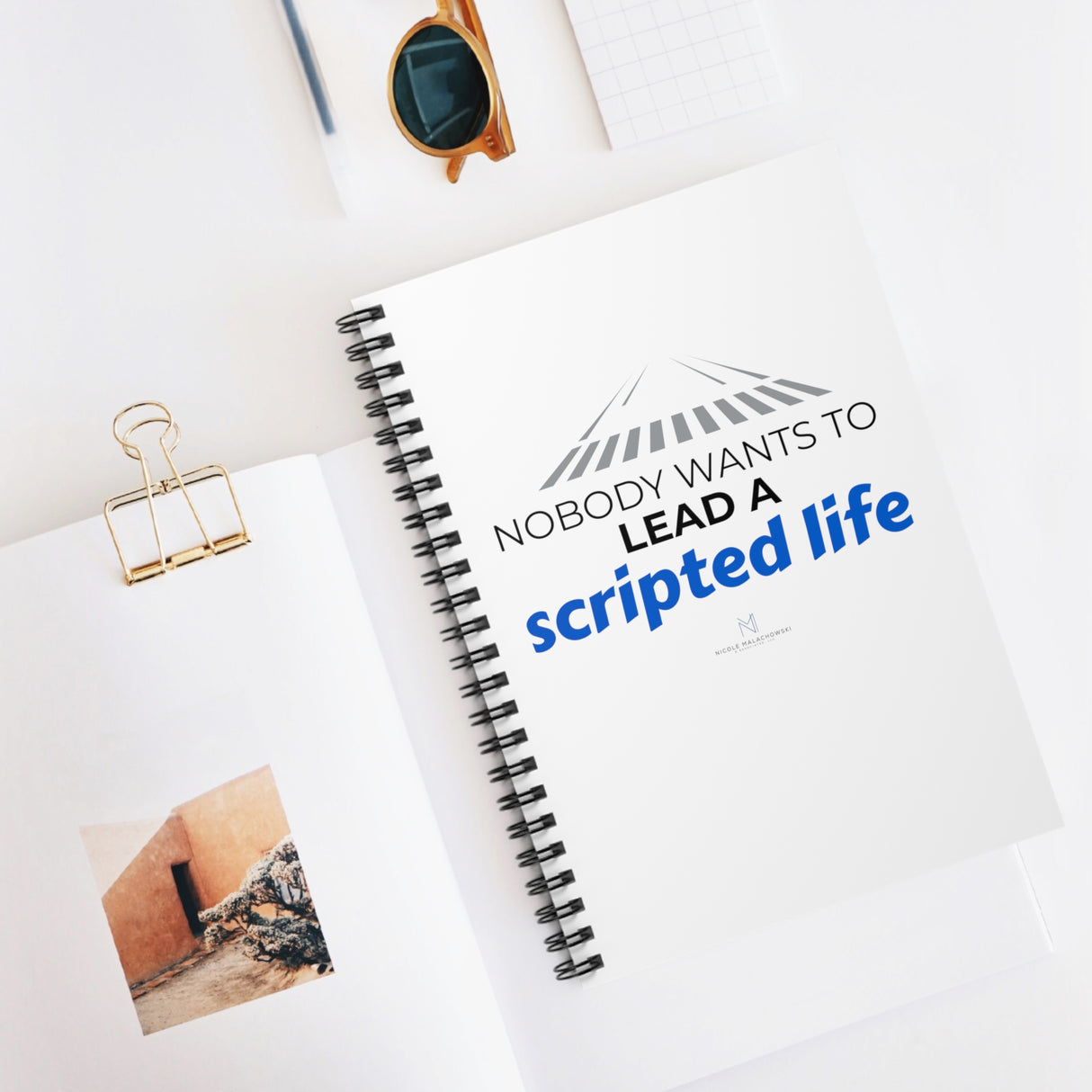 "Scripted Life" Spiral Notebook