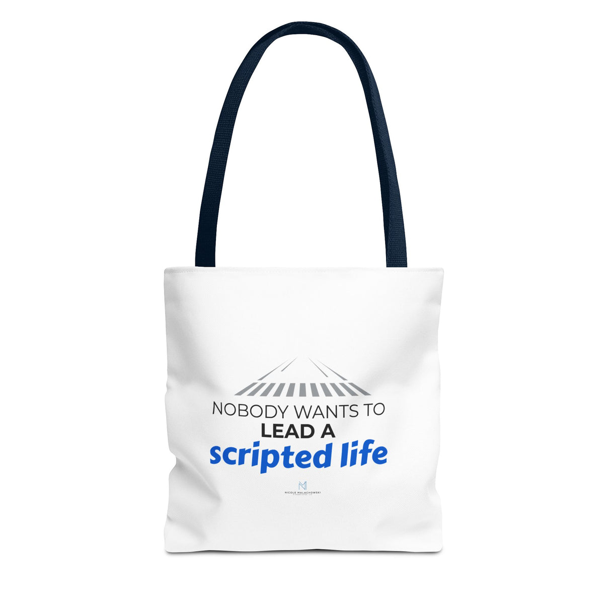 "Scripted Life" Reusable Shopping Tote Bag