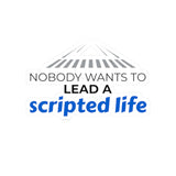 "Scripted Life" Kiss-Cut Sticker