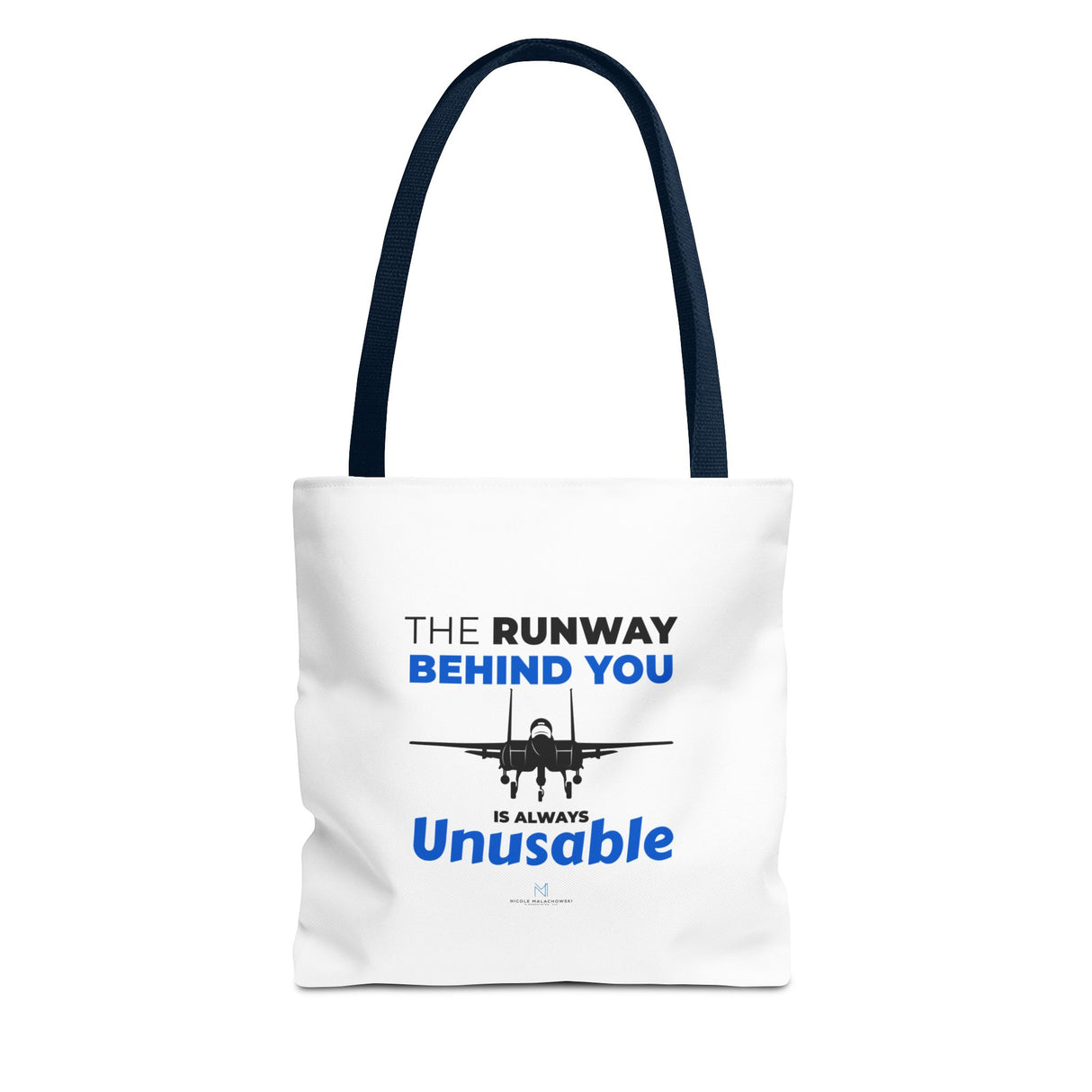 "The Runway Behind You" Reusable Shopping Tote Bag