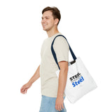 "Steel Sharpens Steel" Reusable Shopping Tote Bag
