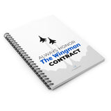 "The Wingman Contract" Spiral Notebook