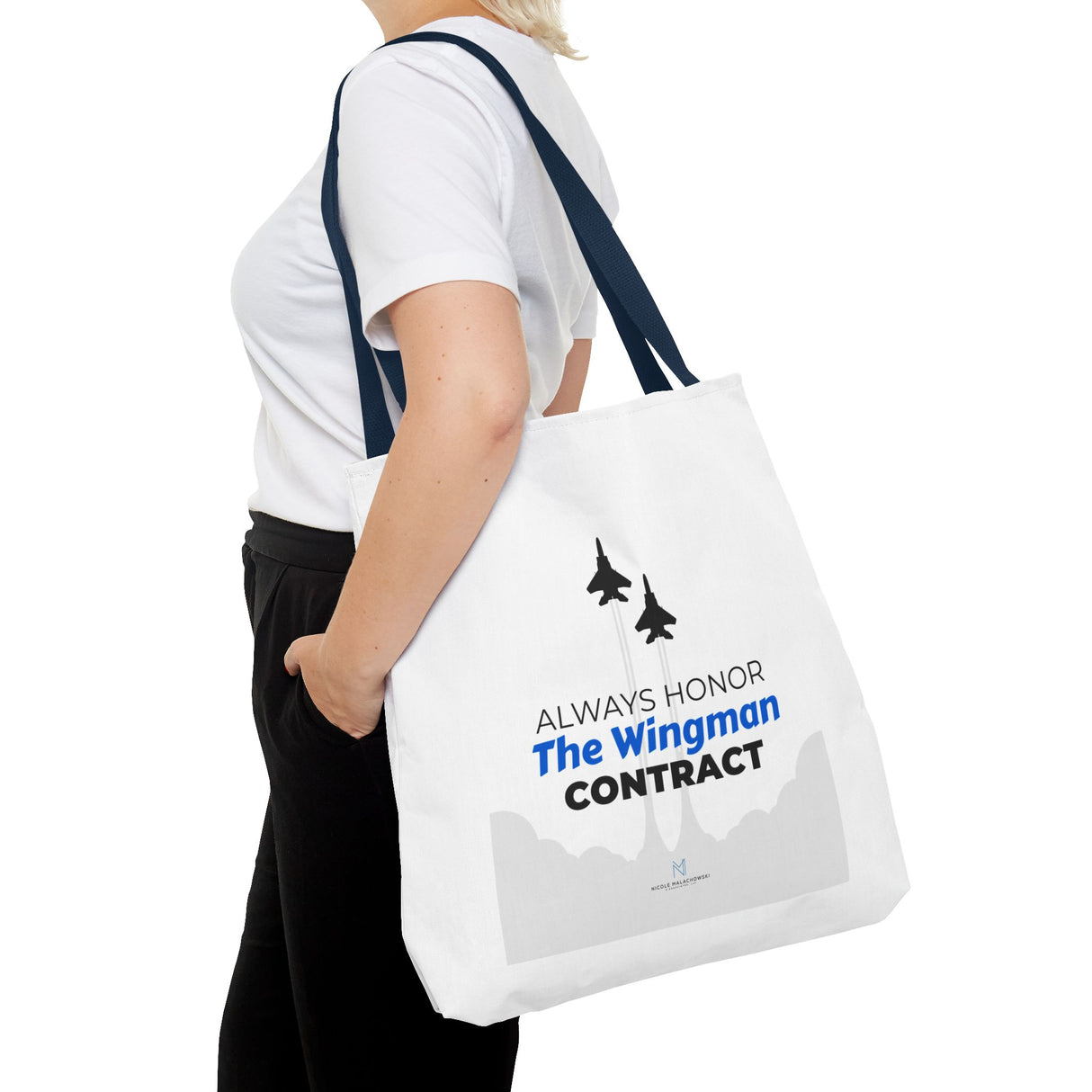 "The Wingman Contract" Reusable Shopping Tote Bag