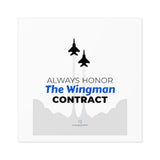 "Wingman Contract" Square Stickers, Indoor/Outdoor