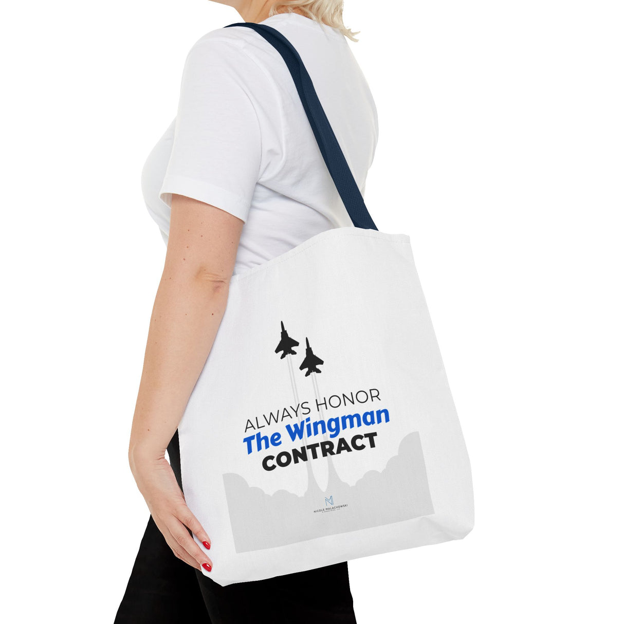"The Wingman Contract" Reusable Shopping Tote Bag