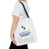 "The Wingman Contract" Reusable Shopping Tote Bag