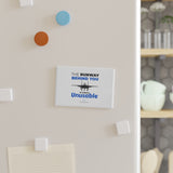 "The Runway Behind You" Button Magnet, Rectangle
