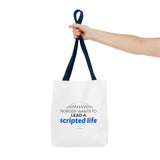 "Scripted Life" Reusable Shopping Tote Bag