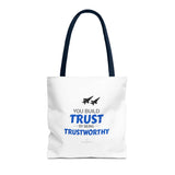 "Build Trust" Reusable Shopping Tote Bag
