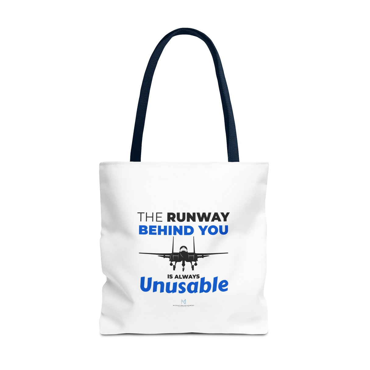 "The Runway Behind You" Reusable Shopping Tote Bag