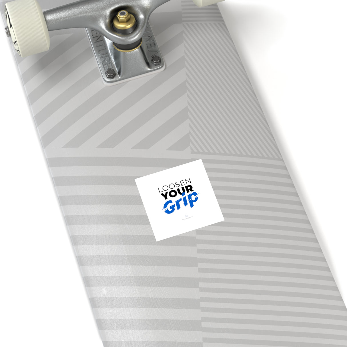 "Loosen Your Grip" Square Stickers, Indoor/Outdoor