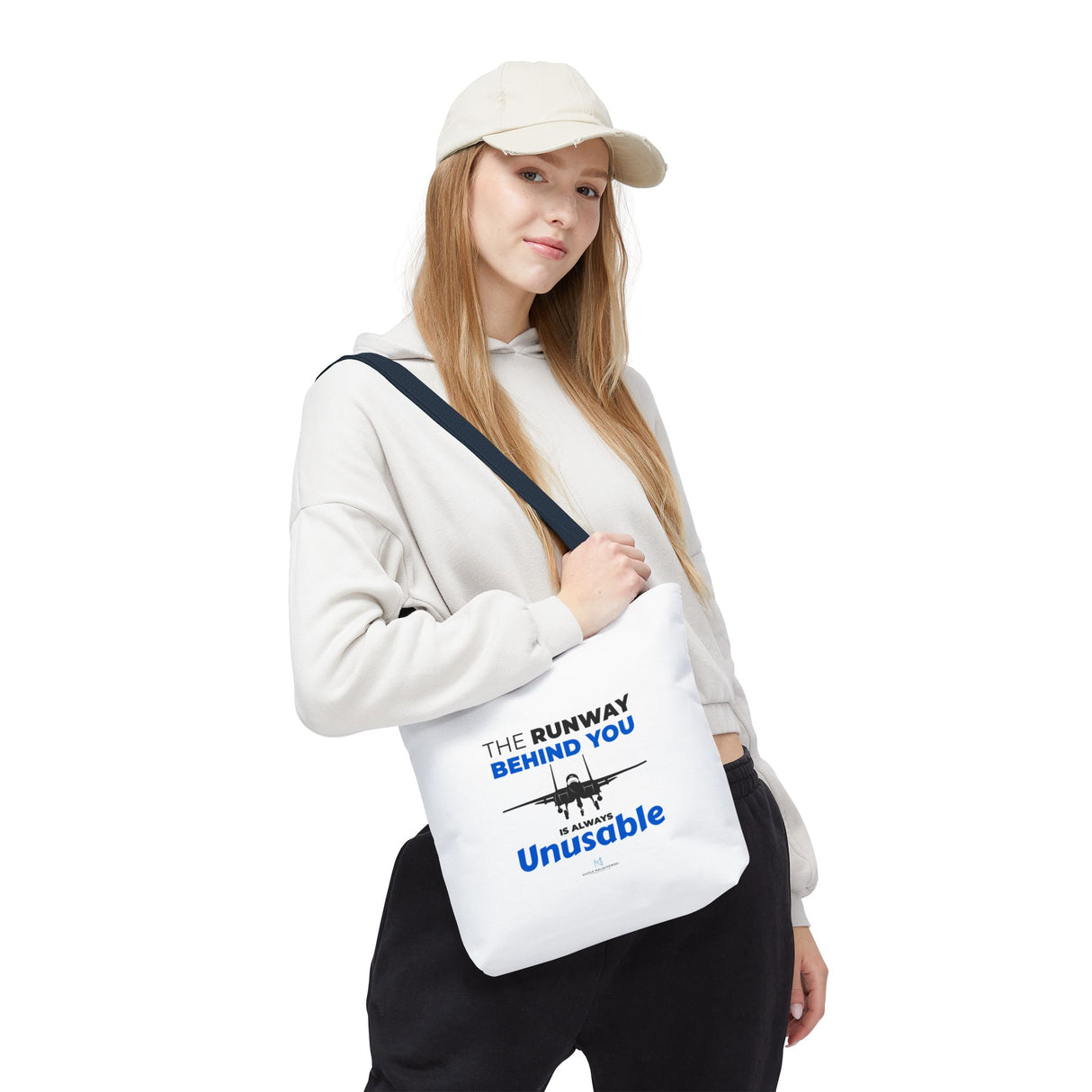 "The Runway Behind You" Reusable Shopping Tote Bag