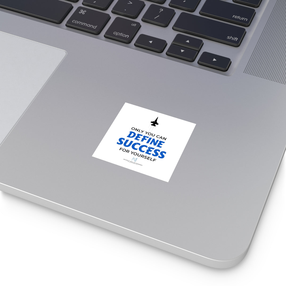 "Define Success" Square Stickers, Indoor/Outdoor