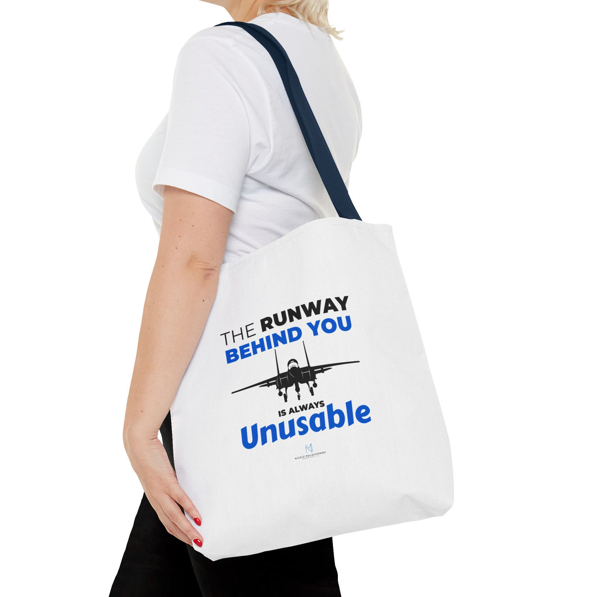 "The Runway Behind You" Reusable Shopping Tote Bag
