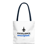 "Excellence Unscripted" Reusable Shopping Tote Bag