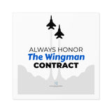 "Wingman Contract" Square Stickers, Indoor/Outdoor