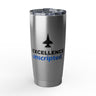 "Excellence Unscripted" 20oz White Tumbler