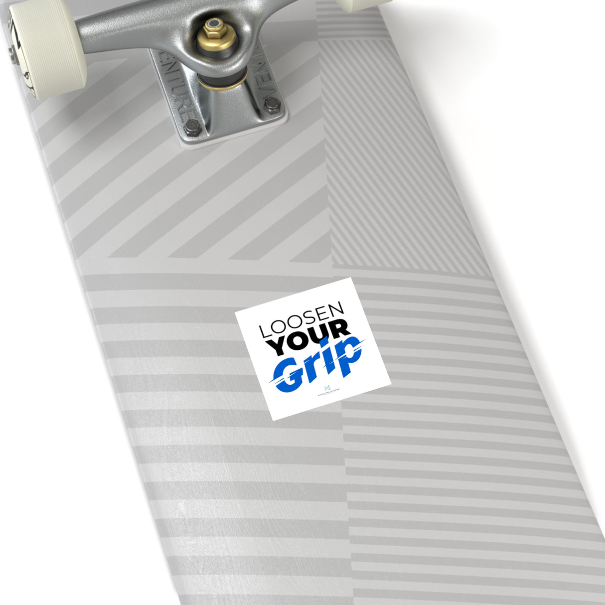 "Loosen Your Grip" Square Stickers, Indoor/Outdoor