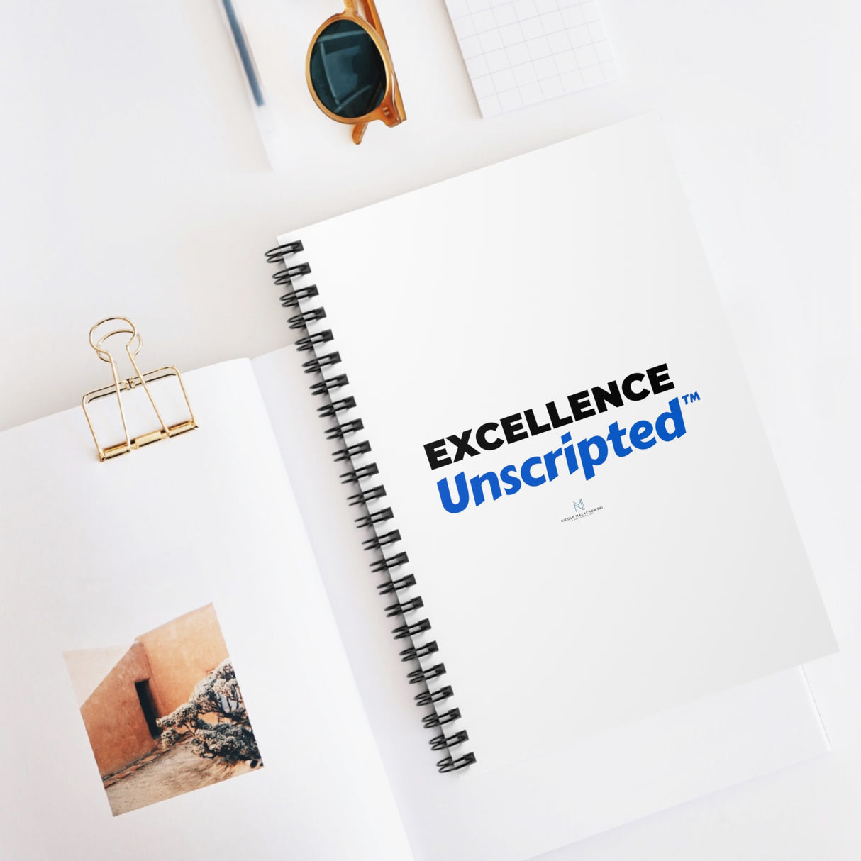 "Excellence Unscripted" Spiral Notebook