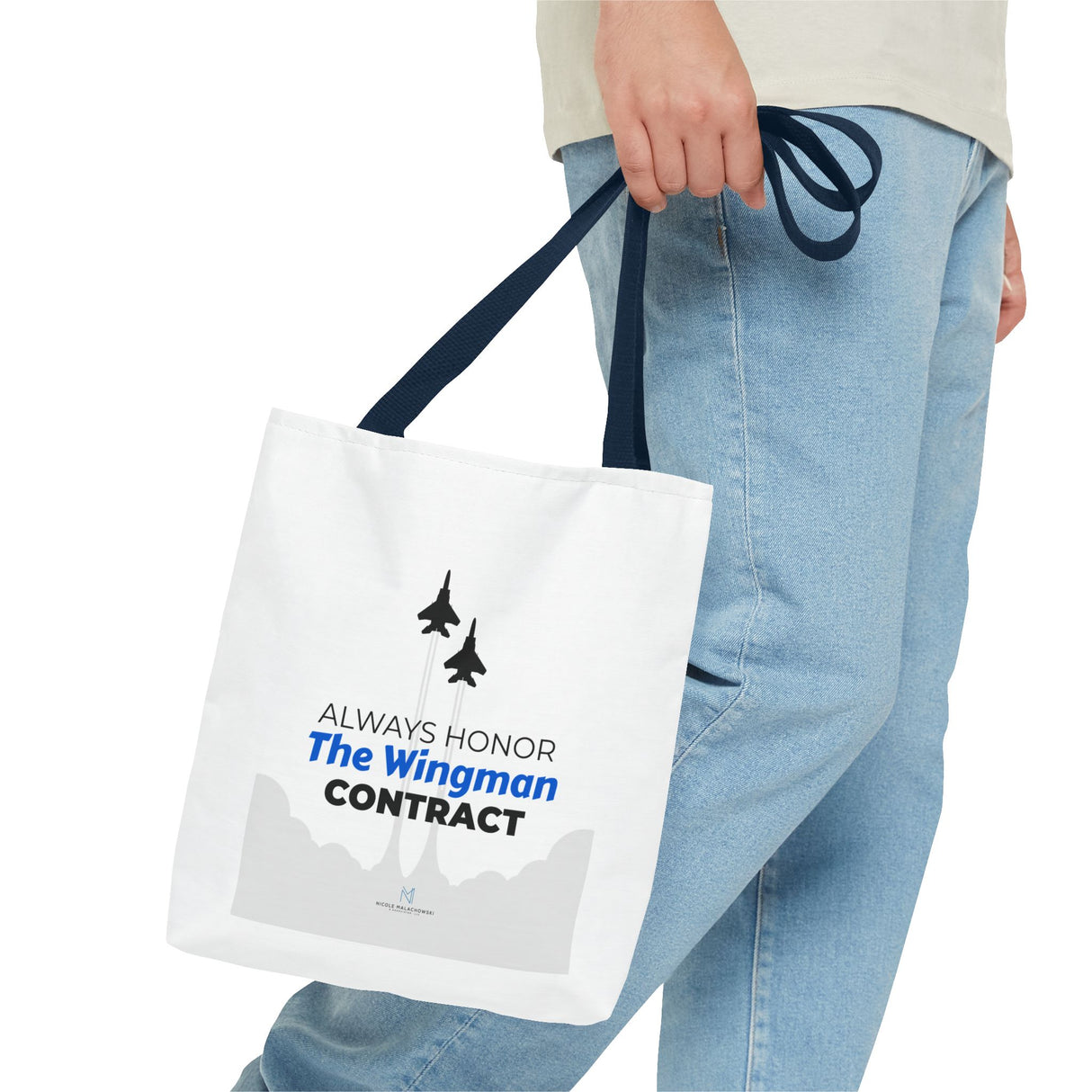 "The Wingman Contract" Reusable Shopping Tote Bag