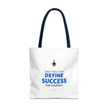 "Define Success" Reusable Shopping Tote Bag
