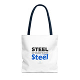 "Steel Sharpens Steel" Reusable Shopping Tote Bag